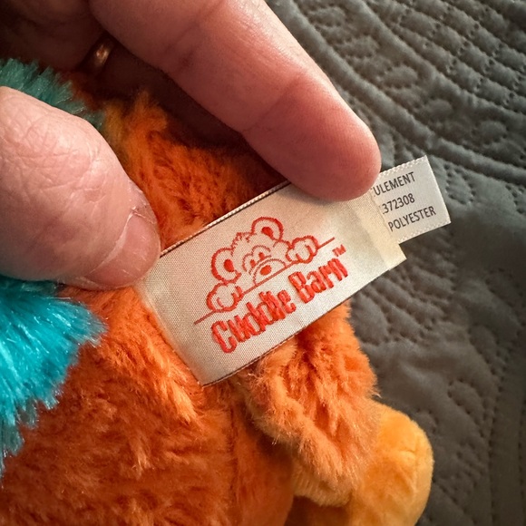 Plush Turkey with Flower - Orange and Yellow - Picture 7 of 8